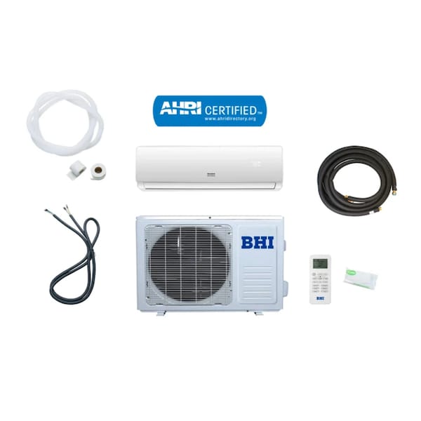 Aux Usa BHI Ductless Mini Split AC W/ Outdoor Heat Belt, 12,000 BTU, 19 SEER, 230V, White BHI-12K230V-US-A - main